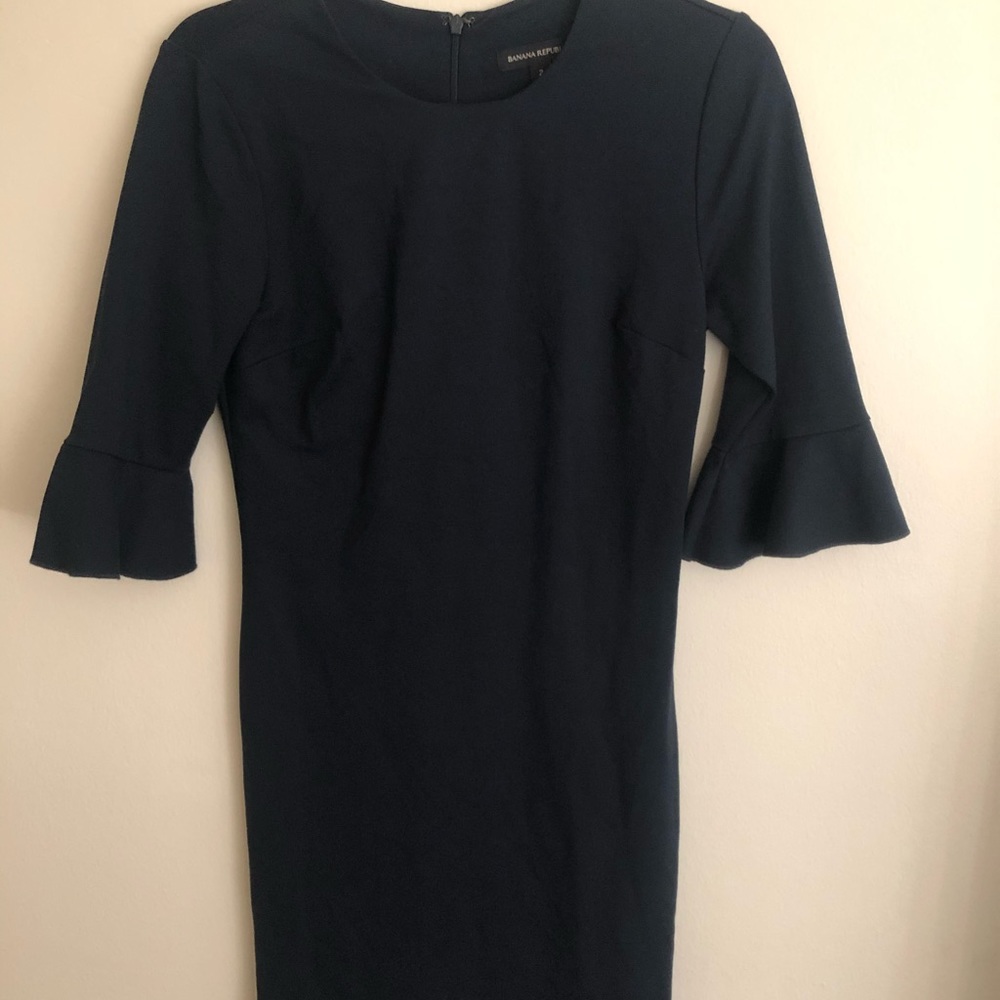 Navy Blue Office Dress